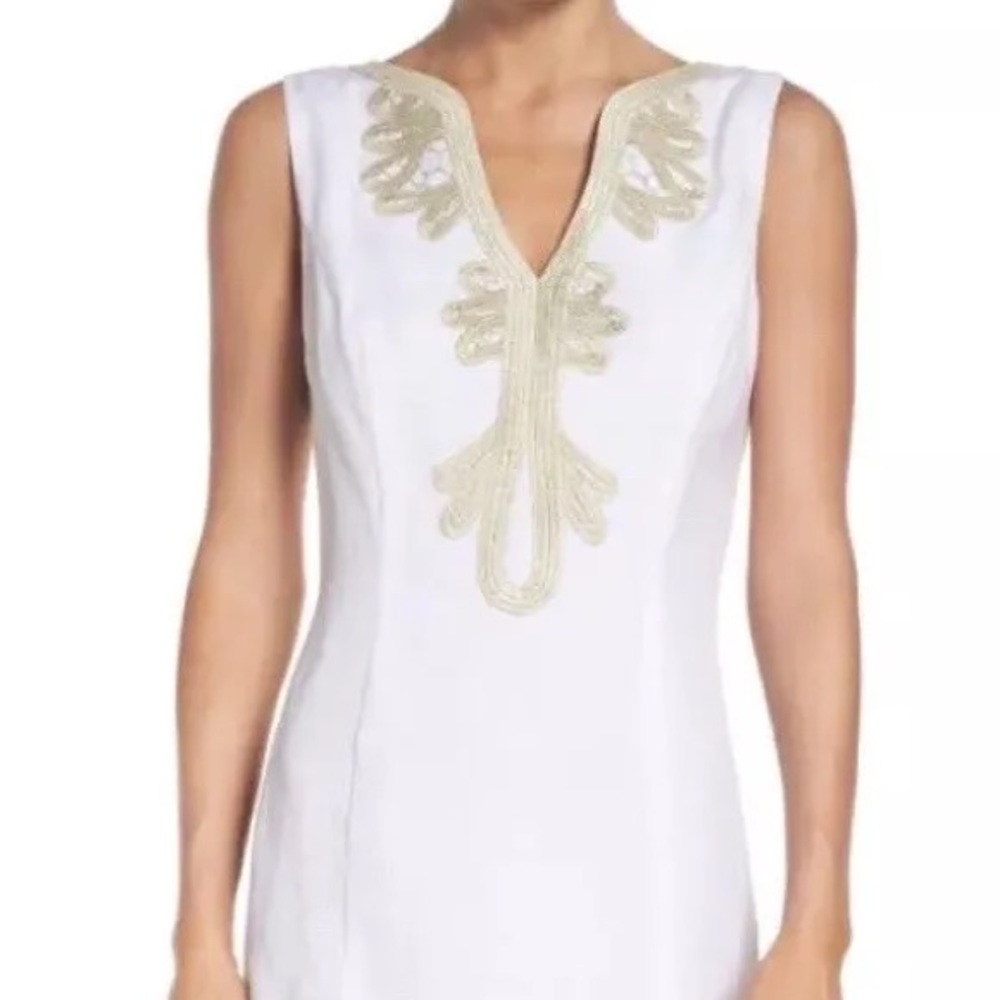 Lilly Pulitzer white gold sleeveless